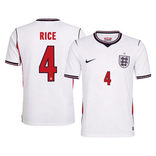 RICE #4 Anglia Hazai Világbajnoki Mez 2026 Fehér