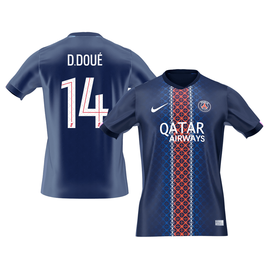 D.DOUÉ #14 PSG Hazai Futball Mez 2025/26 Sötétkék