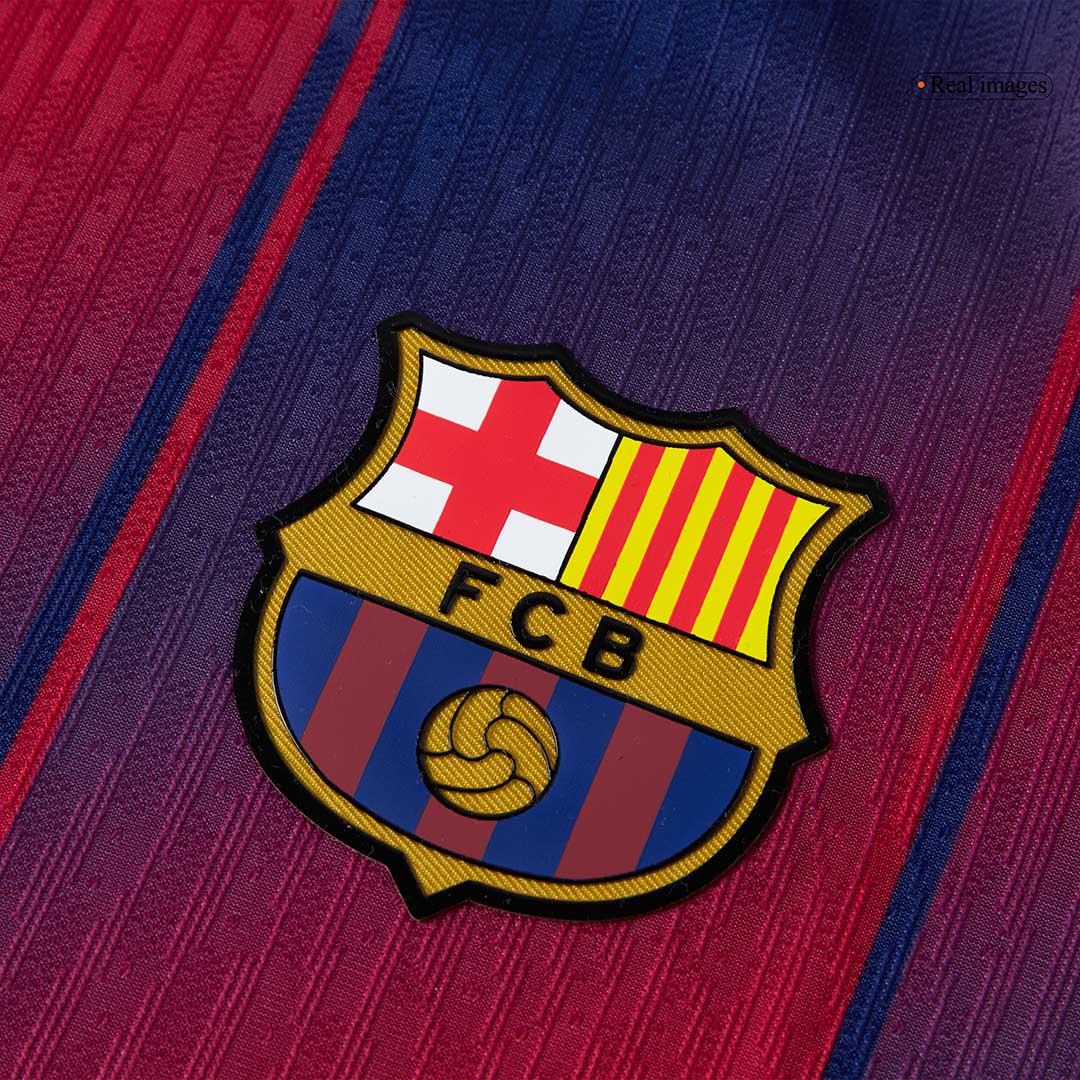 Játékos  Barcelona Otthon Soccer Mez 2025/26 Piros&Kék