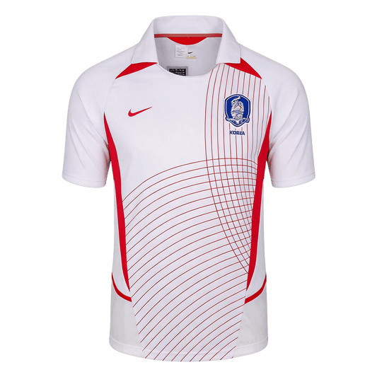 Dél-Korea Idegenbeli Retro Futball Mez 2002 Fehér
