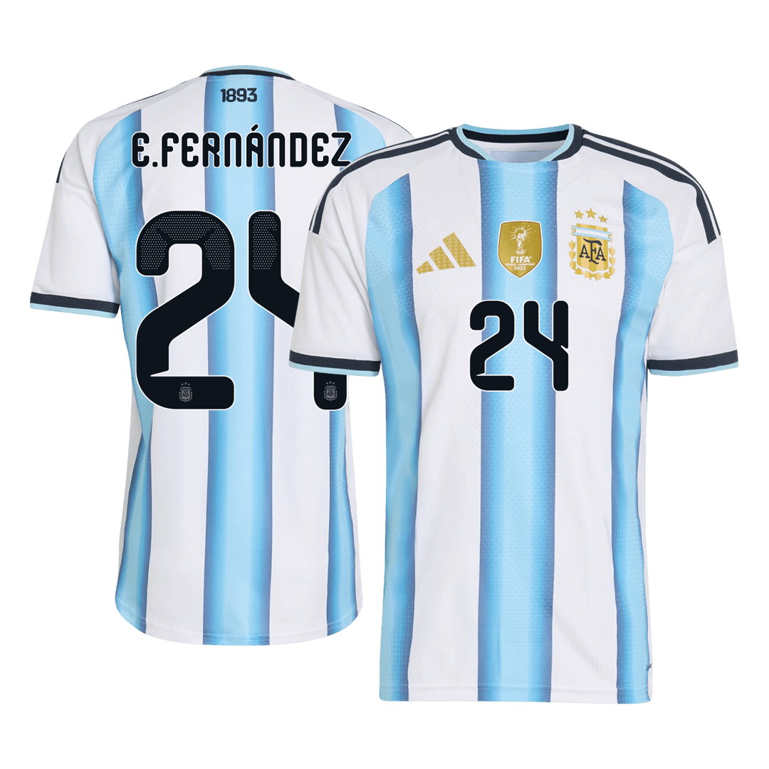 E. FERNÁNDEZ #24 Argentína Játékos Verzió Hazai Mez Világbajnoki 2026