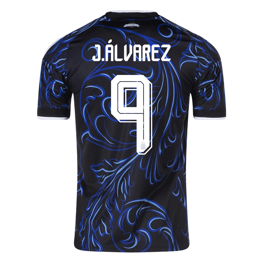 J. ÁLVAREZ #9 Argentína Idegenbeli Mez 2026 Fekete