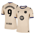 LEWANDOWSKI #9 Játékos Barcelona Idegenbeli Soccer Mez 2025/26 Sárga - UCL