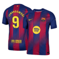 LEWANDOWSKI #9 Játékos Barcelona Otthon Soccer Mez 2025/26 Piros&Kék