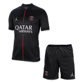 PSG Negyedik Mez Szett (Mez+Nadrág) 2025/26 Fekete