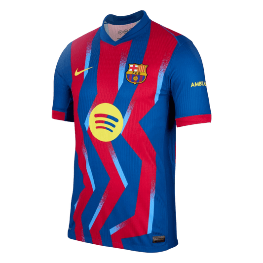 Barcelona Játékos Verzió Negyedik Mez 2025/26 Piros & Kék
