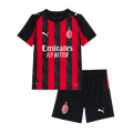 Gyerekek AC Milan Otthoni Soccer Mez Készlet(Mez+Rövidnadrág) 2025/26 Piros&Fekete