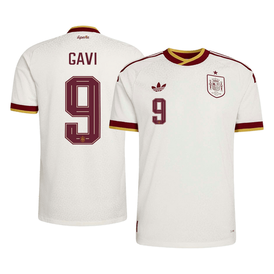 GAVI #9 Spanyolország Játékos Verzió Idegenbeli Mez Világbajnoki 2026 Fehér