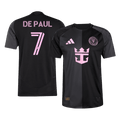 DE PAUL #7 Játékos Inter Miami CF Idegenbeli Soccer Mez 2025 Fekete&Szürke