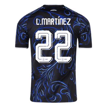 L. MARTÍNEZ #22 Argentína Idegenbeli Mez 2026 Fekete