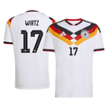 WIRTZ #17 Németország Hazai Világbajnoki Mez 2026 Fehér