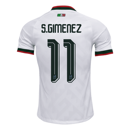 S.GIMENEZ #11 Mexikó Játékos Verzió Idegenbeli Mez Világbajnoki 2026 Fehér