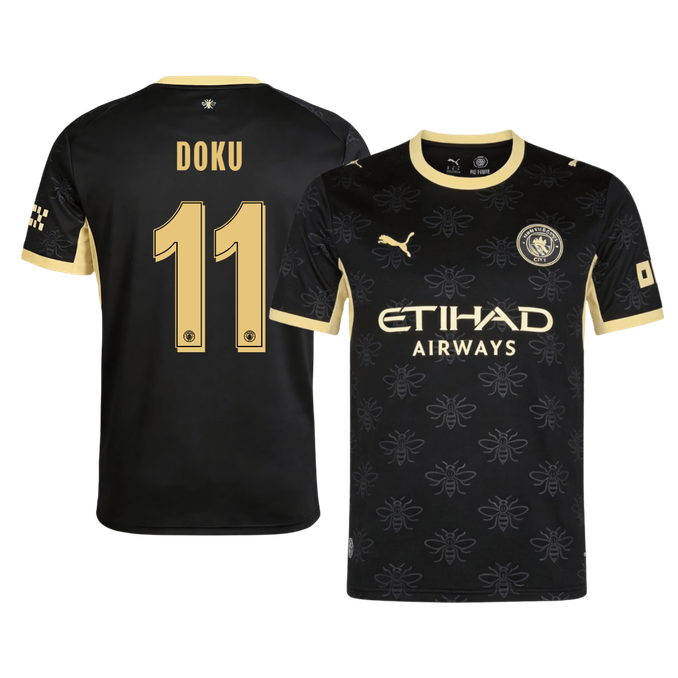 DOKU #11 Manchester City Idegenbeli Mez 2026/27 Fekete