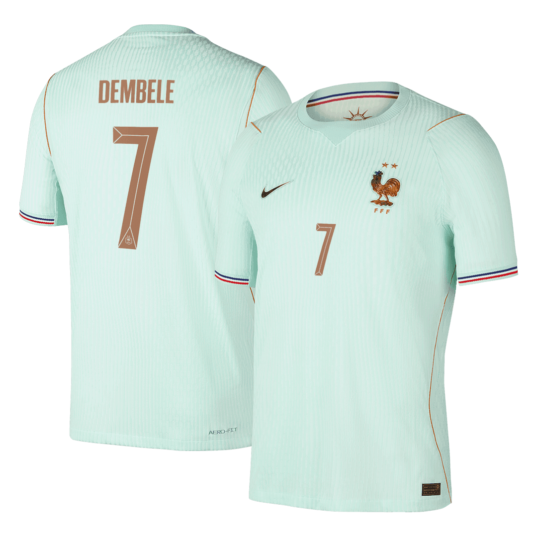 DEMBELE #7 Franciaország Játékos Verzió Idegenbeli Mez Világbajnoki 2026 Zöld