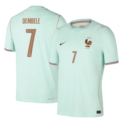DEMBELE #7 Franciaország Játékos Verzió Idegenbeli Mez Világbajnoki 2026 Zöld
