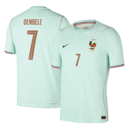 DEMBELE #7 Franciaország Játékos Verzió Idegenbeli Mez Világbajnoki 2026 Zöld