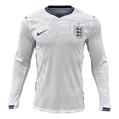 England Hazai Hosszú Ujjú Játékos Mez 2026 Fehér