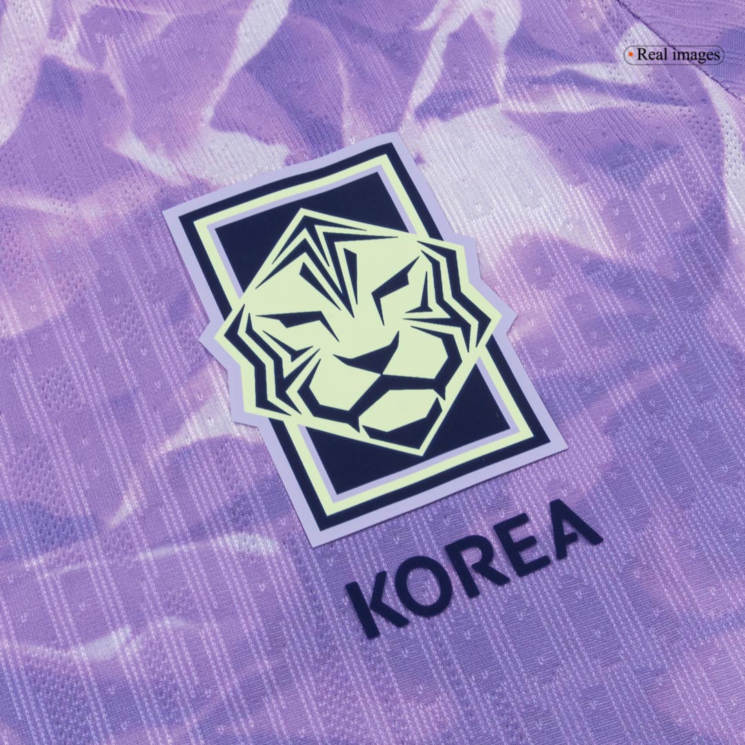 HEUNGMIN #7 Dél-Korea Játékos Verzió Idegenbeli Mez Világbajnoki 2026 Lila