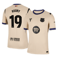 ROONY #19 Barcelona Játékos Idegenbeli Mez 2025/26 Sárga - UCL