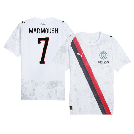 MARMOUSH #7 Manchester City Futball Mez 2025/26 Fehér