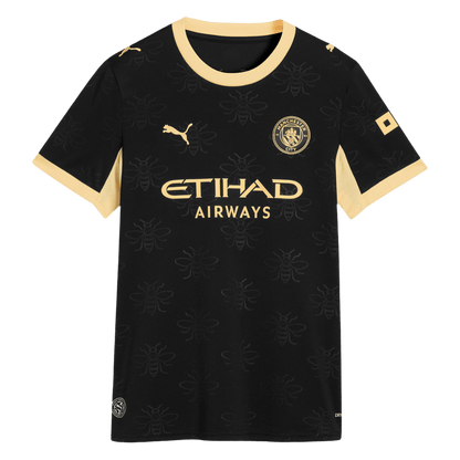 Női Manchester City Idegenbeli Futball Mez 2026/27 Fekete