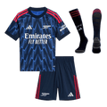 Arsenal Gyerek Idegenbeli Mez Készlet(Mez+Nadrág+Zokni) 2025/26 Kék