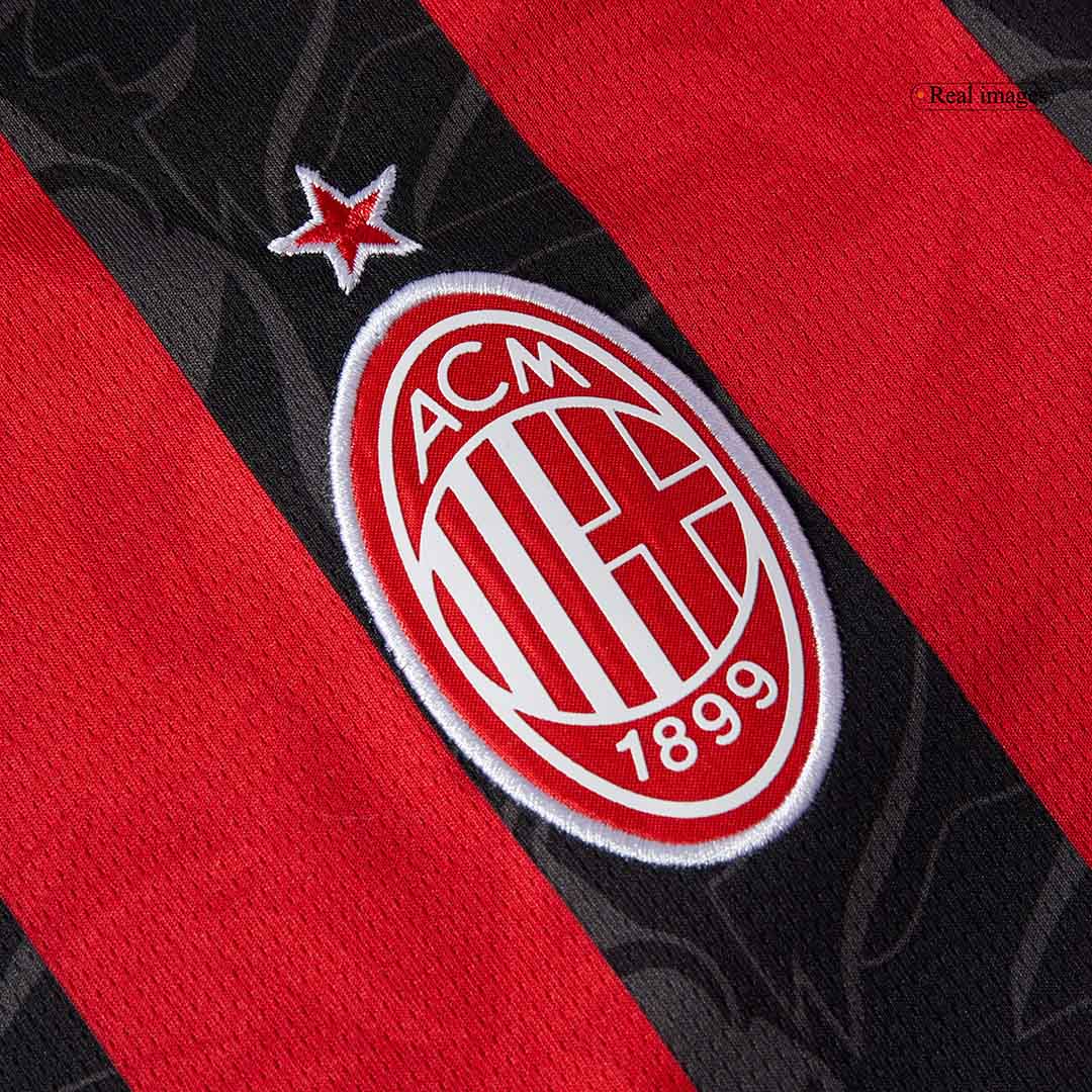 RAFA LEÃO #10 AC Milan Otthoni Soccer Mez 2025/26 Piros&Fekete