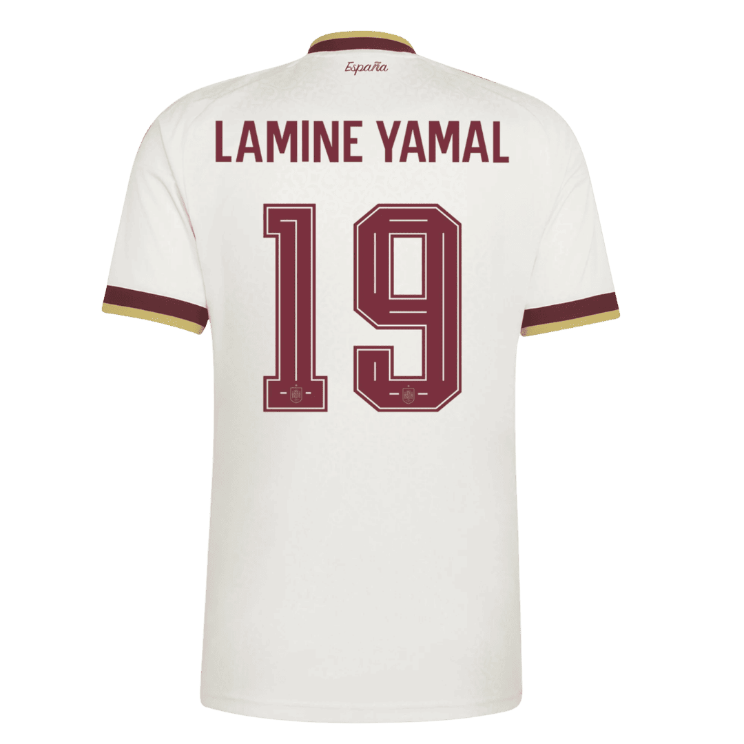 LAMINE YAMAL #19 Spanyolország Idegenbeli Világbajnoki Mez 2026 Fehér
