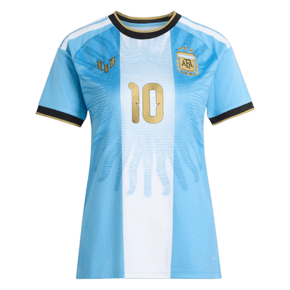 Női MESSI #10 Argentina Futball Mez 2026