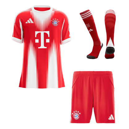 Bayern Munich Hazai Mez Szett (Mez+Nadrág+Zokni) 2025/26 Piros