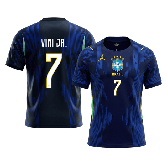 VINI JR. #7 Brazília Idegenbeli Mez 2026 Sötétkék