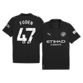 FODEN #47 Manchester City Idegenbeli Futball Mez 2025/26 Fekete