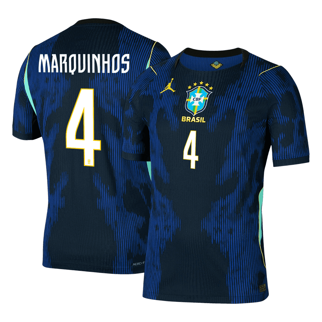 MARQUINHOS #4 Brazília Játékos Verzió Idegenbeli Mez Világbajnoki 2026