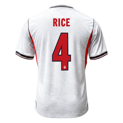 RICE #4 Anglia Játékos Verzió Hazai Világbajnoki Mez 2026 Fehér