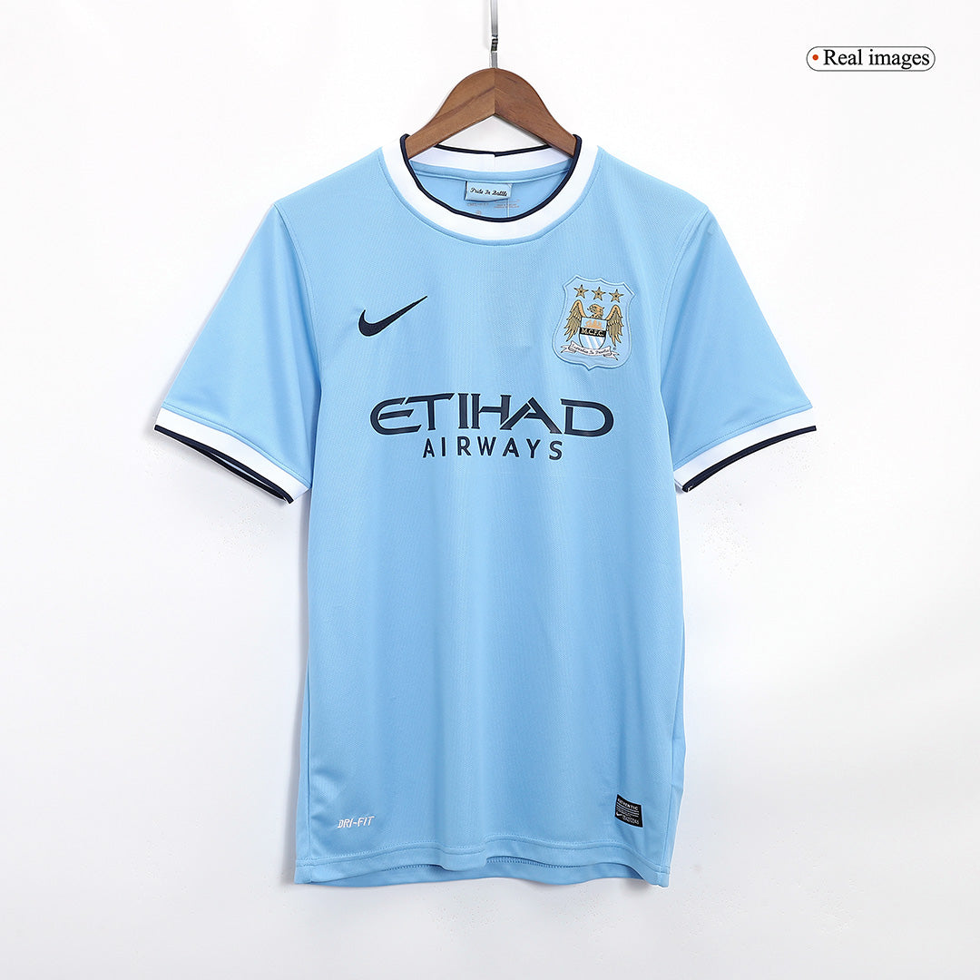 Manchester City Otthon Retro Futball Mez 2013/14 Kék 2025/26