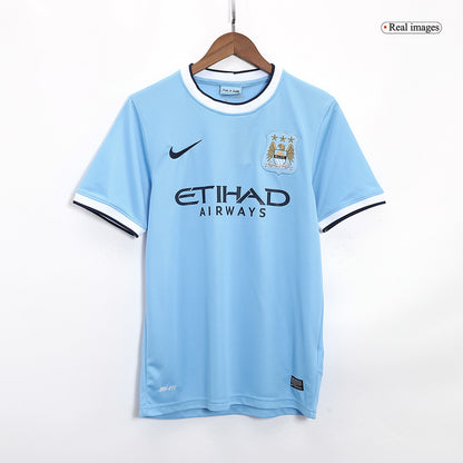 Manchester City Otthon Retro Futball Mez 2013/14 Kék 2025/26