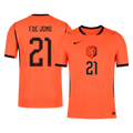 F.DE JONG #21 Hollandia Játékos Verzió Hazai Mez Világbajnoki 2026 Narancs