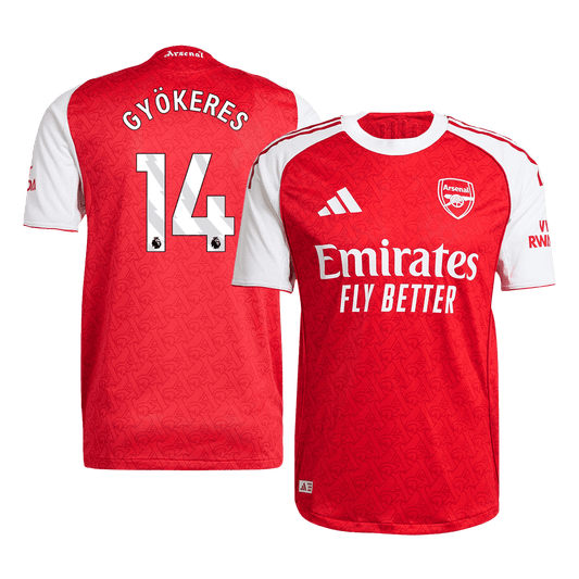 GYÖKERES #14 Játékos Arsenal Otthoni Soccer Mez 2025/26 Piros