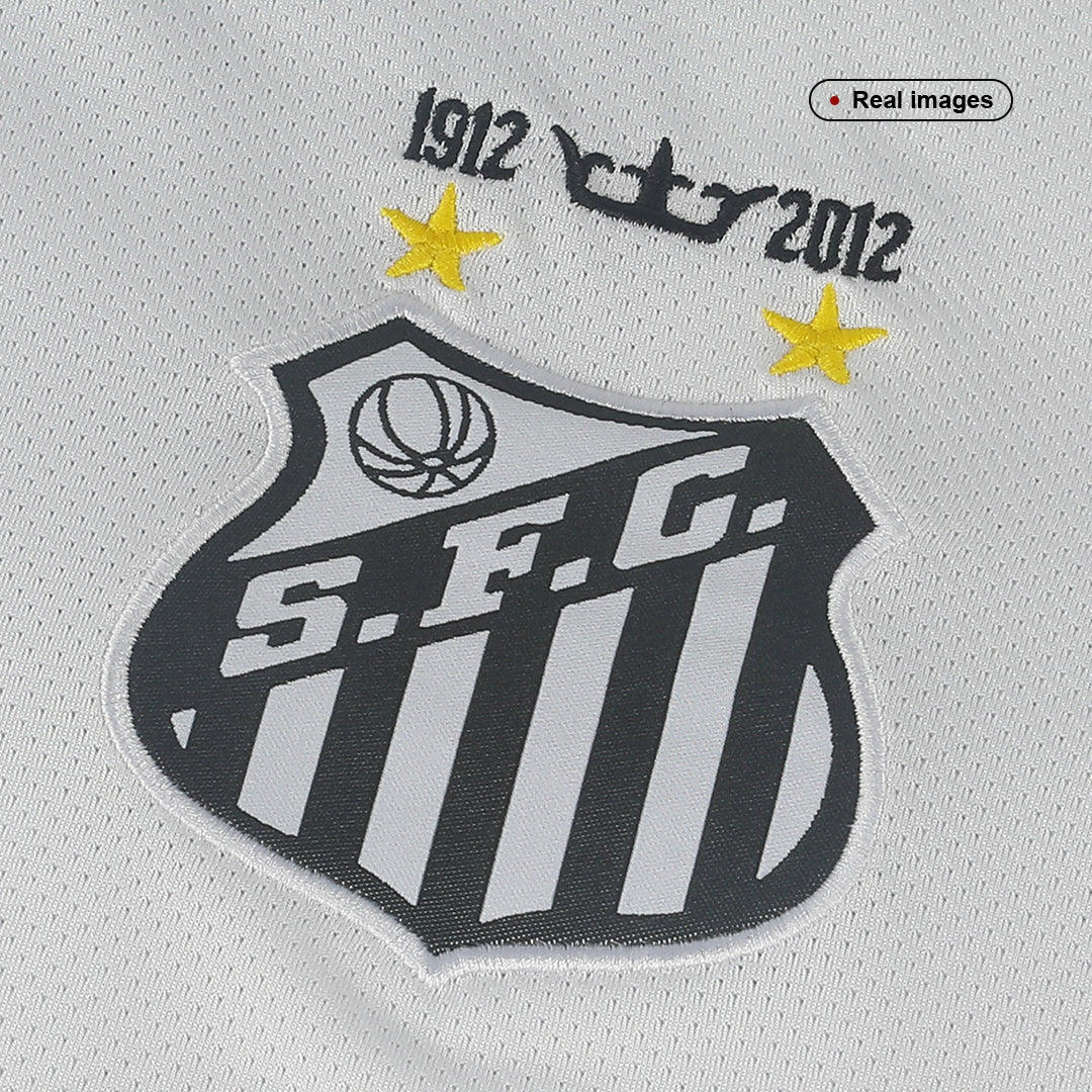 NEYMAR JR #11 Santos FC Hazai Retro Futball Mez 2012 Fehér