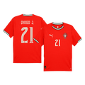 DIOGO J. #21 Portugália Otthoni Futball Mez 2025 Piros
