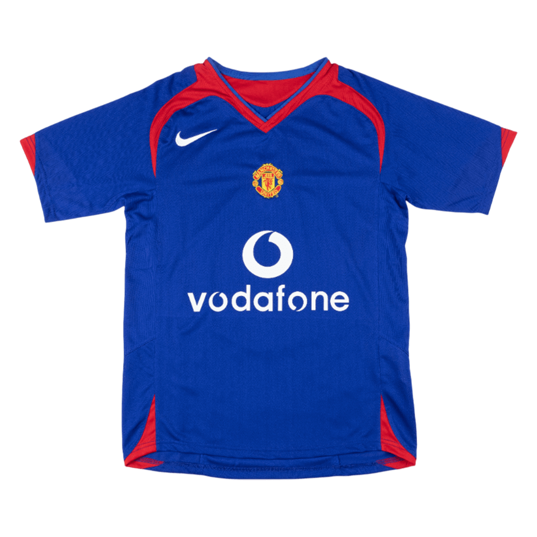 Manchester United Idegenbeli Retro Futball Mez 2005/06 Kék 2025/26