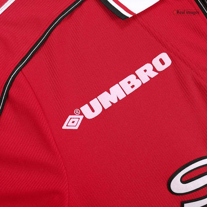 Manchester United Otthon Retro Futball Mez 98/00 Piros