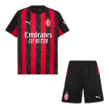 AC Milan Otthoni Soccer Mez Készlet(Mez+Rövidnadrág) 2025/26 Piros&Fekete