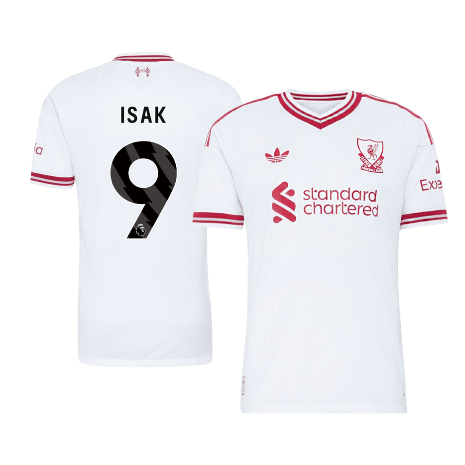 ISAK #9 Liverpool Játékos Verzió Idegenbeli Mez 2026/27 Fehér