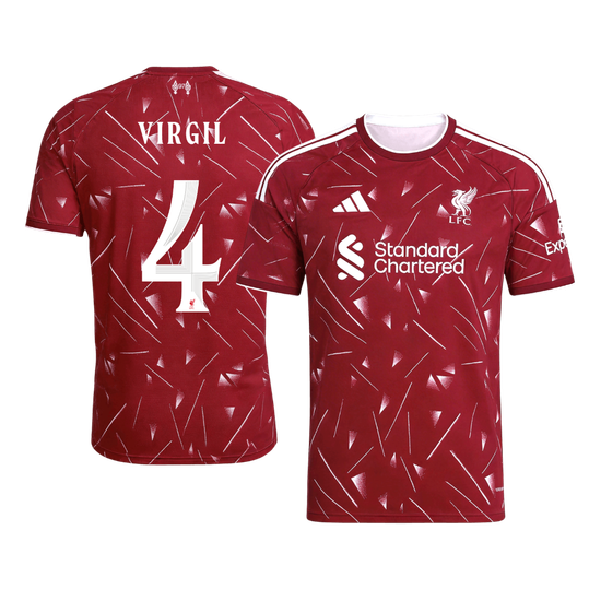 VIRGIL #4 Liverpool Hazai - UCL Futball 2026/27 Piros