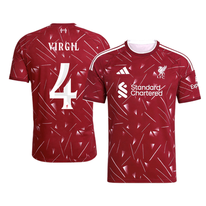 VIRGIL #4 Liverpool Hazai - UCL Futball 2026/27 Piros