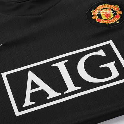 RONALDO #7 Manchester United Idegenbeli Retro Futball Mez 2007/08 Fekete