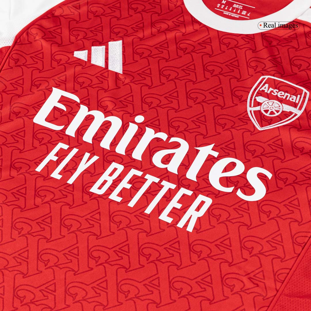 RICE #41 Arsenal Otthoni Soccer Mez 2025/26 Piros
