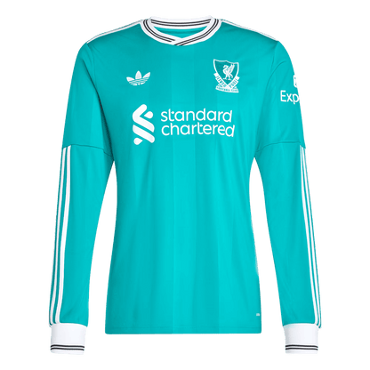 Liverpool Harmadik Hosszú Ujjú 2025/26 Zöld futball mez