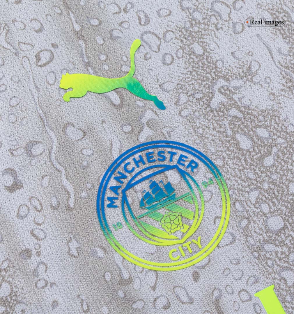Manchester City Gyerek Harmadik Készlet(Mez+Nadrág+Zokni) 2025/26 Szürke